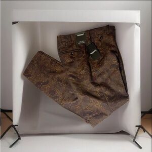 💴Sold💴 
Men's Murano Dress Pants Burgundy Paisley Evan Extra Slim Fit 30X32
